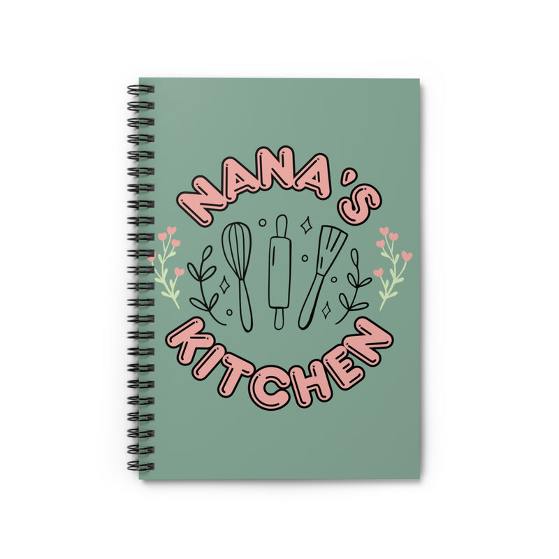 Nana's Kitchen Spiral Notebook — Recipe Journal & Meal Planner