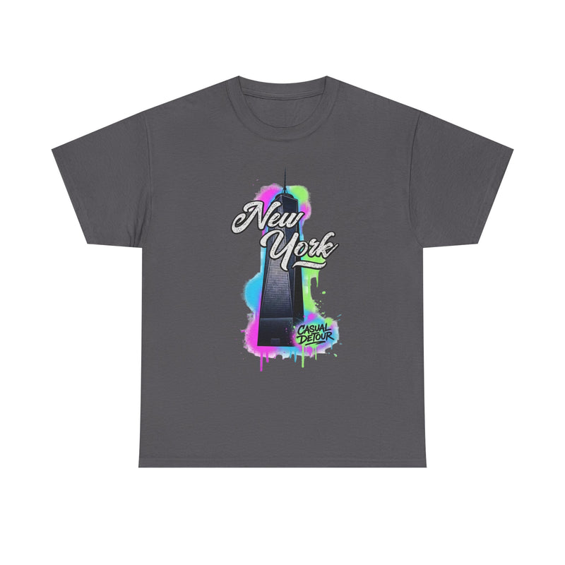 New York Graffiti Skyline Freedom Tower T-Shirt