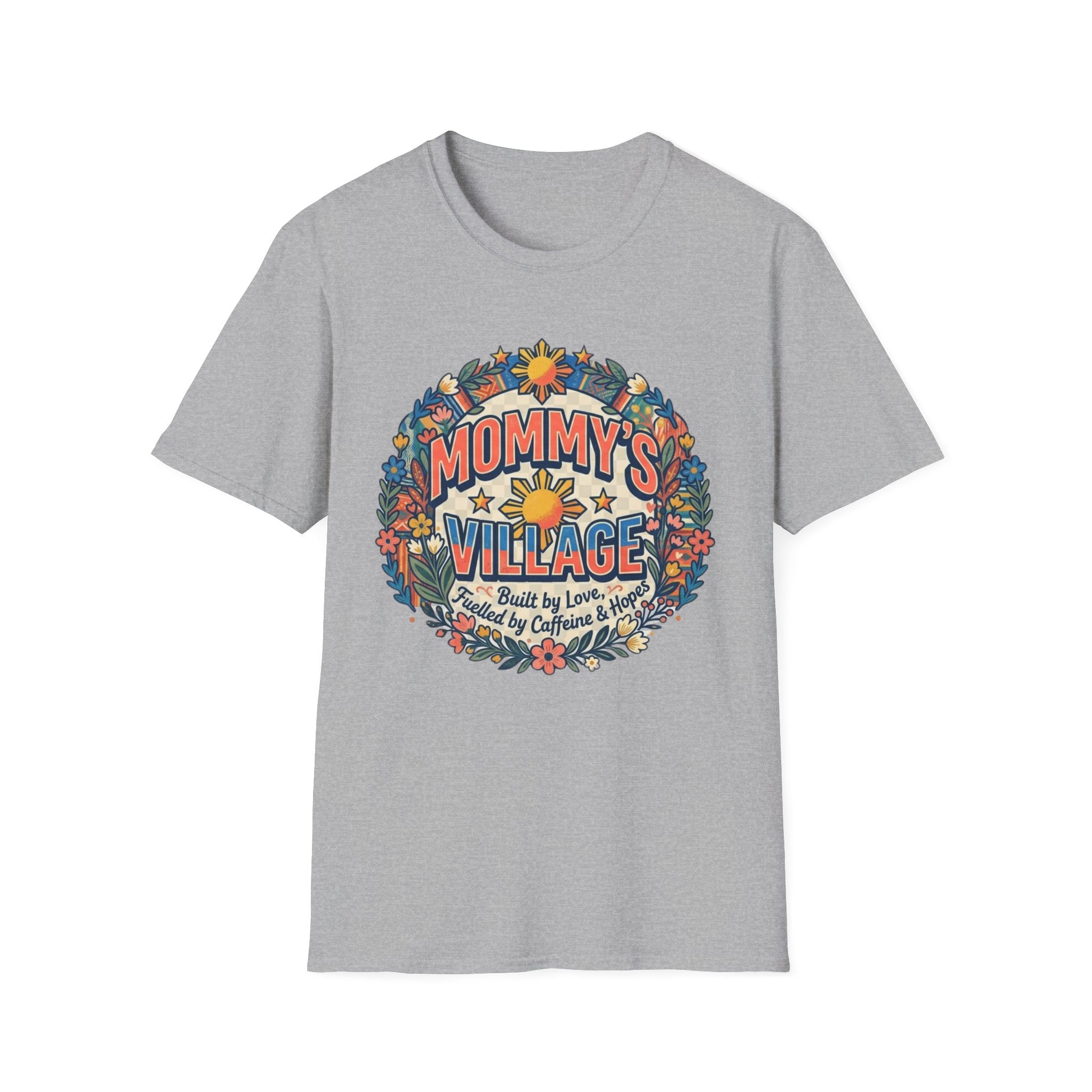 Mommy's Village T-Shirt — Philippines Sun Floral Mommy's Village Tee
