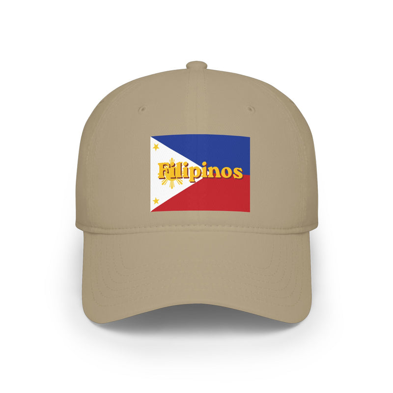 Filipinos Flag Baseball Cap — Filipino Pride Low Profile Hat