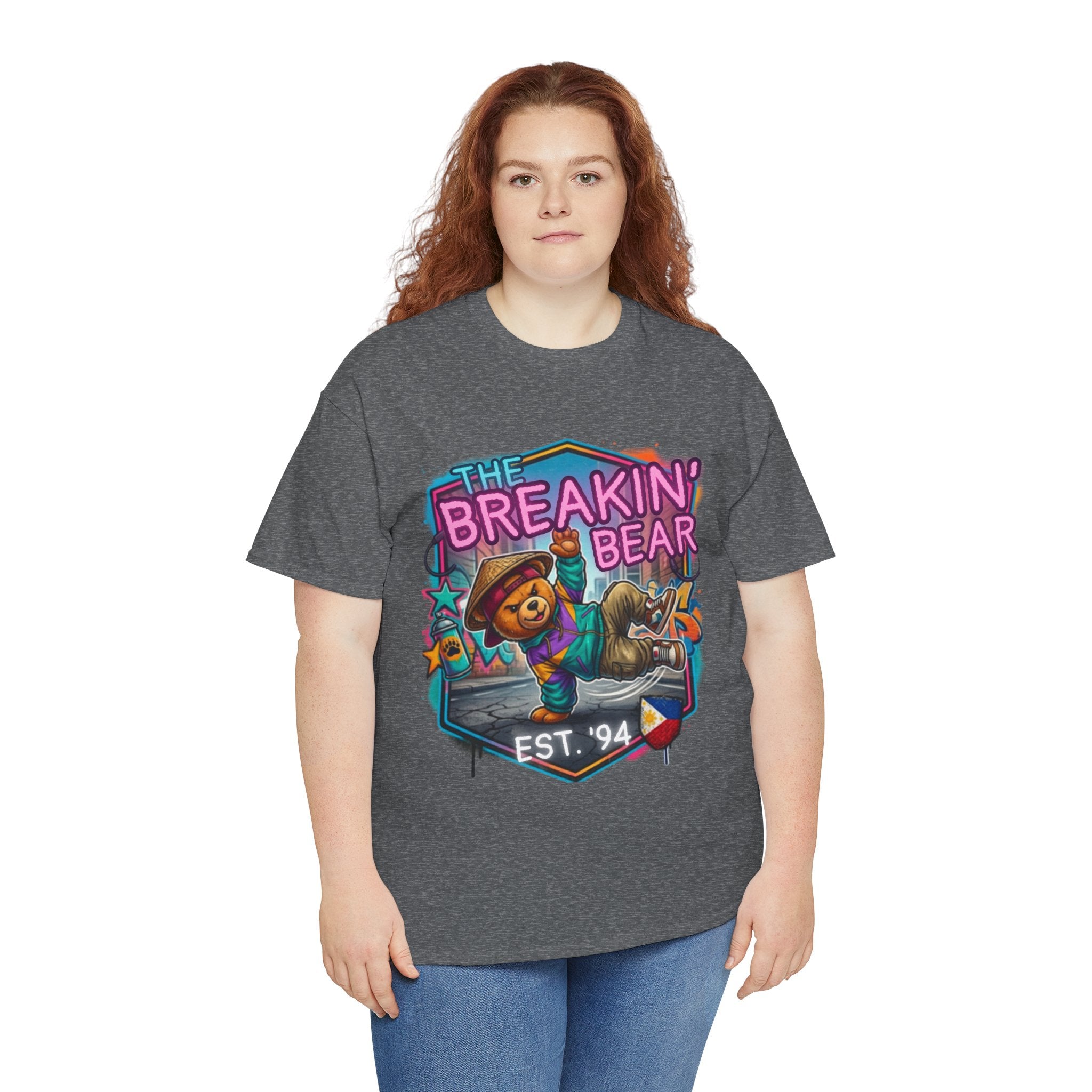 Breakin' Bear Graphic Tee — 'The Breakin' Bear' Est. '94 Retro Streetwear Filipino