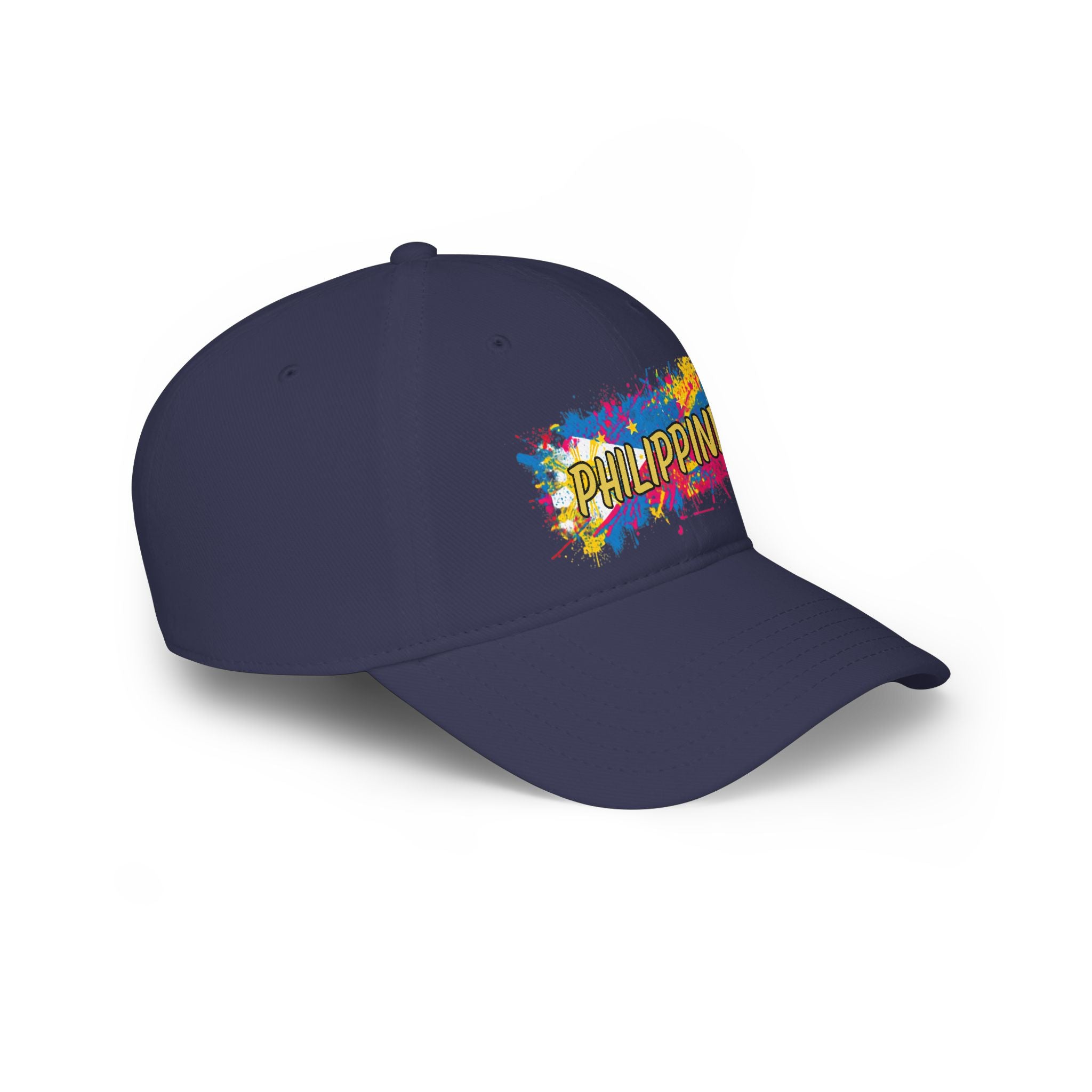 Philippines Paint Splash Baseball Cap — Colorful Filipino Pride Hat