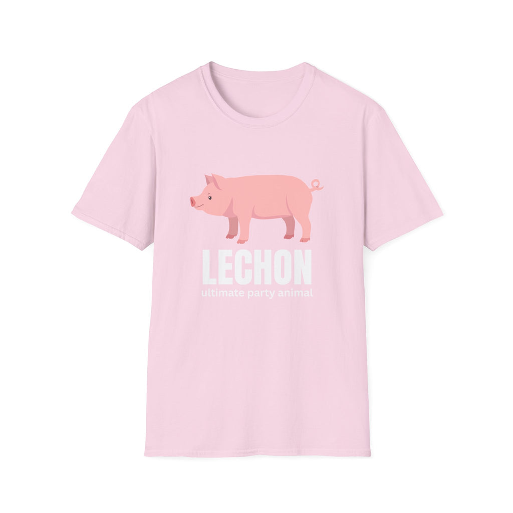 Lechon Pig T-Shirt — “Lechon: ultimate party animal” Funny Filipino Roast Pork Tee
