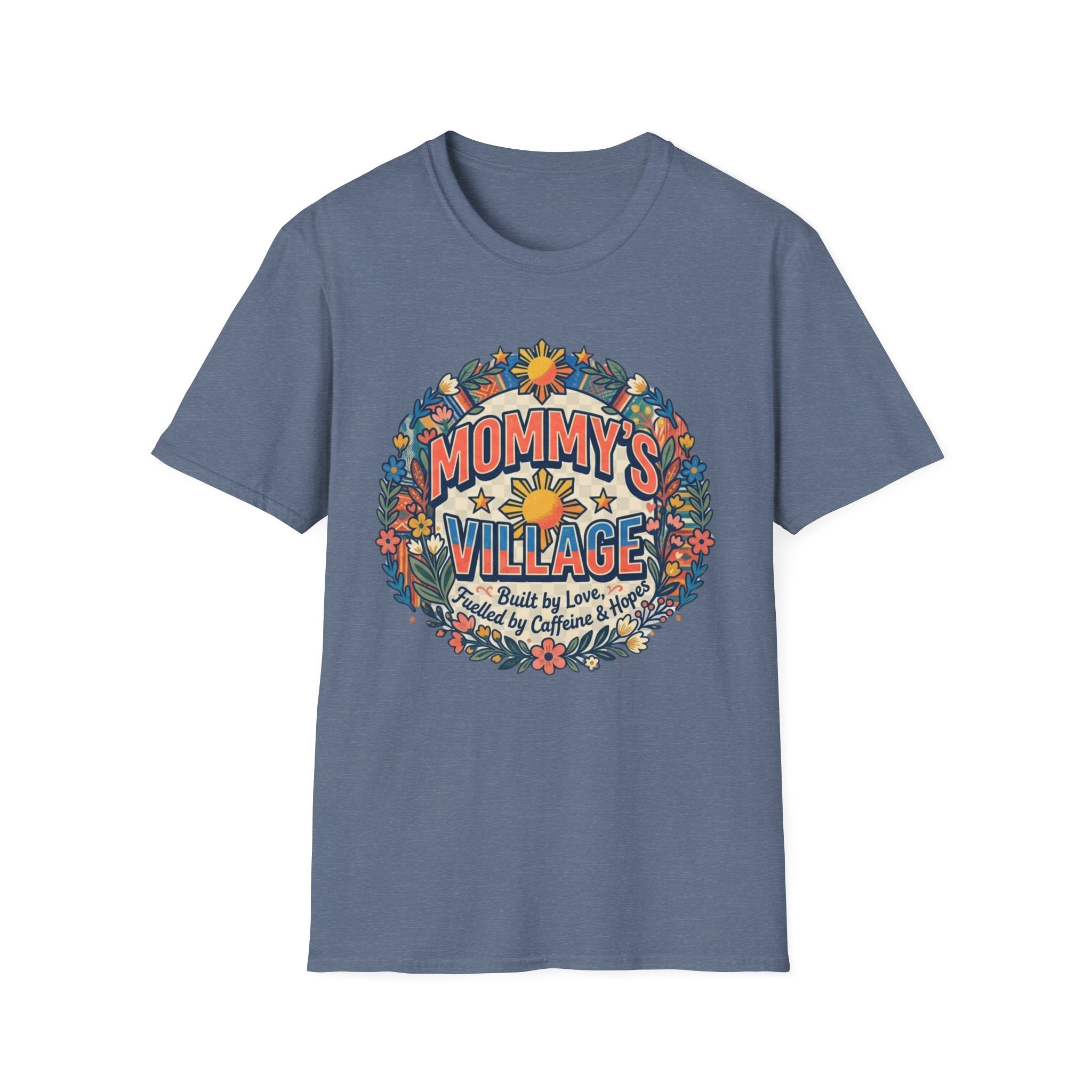 Mommy's Village T-Shirt — Philippines Sun Floral Mommy's Village Tee