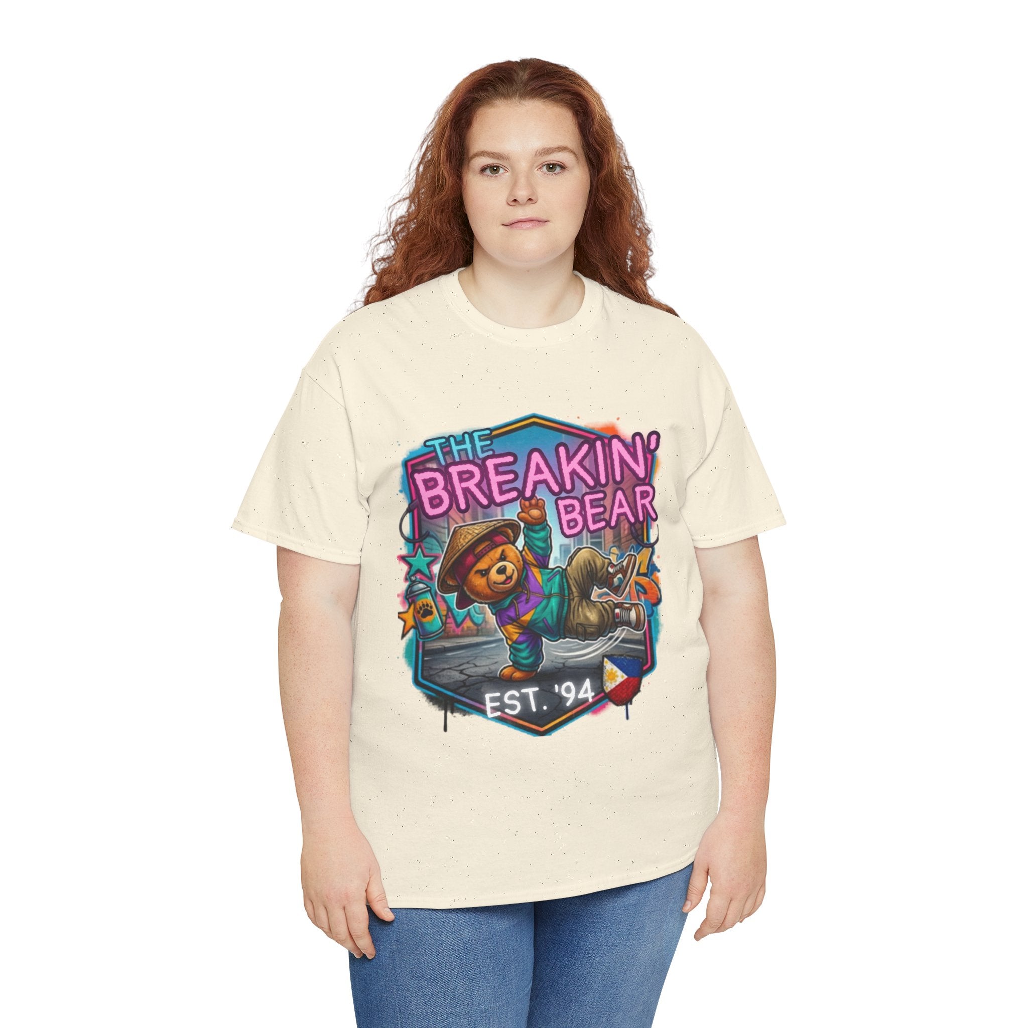 Breakin' Bear Graphic Tee — 'The Breakin' Bear' Est. '94 Retro Streetwear Filipino