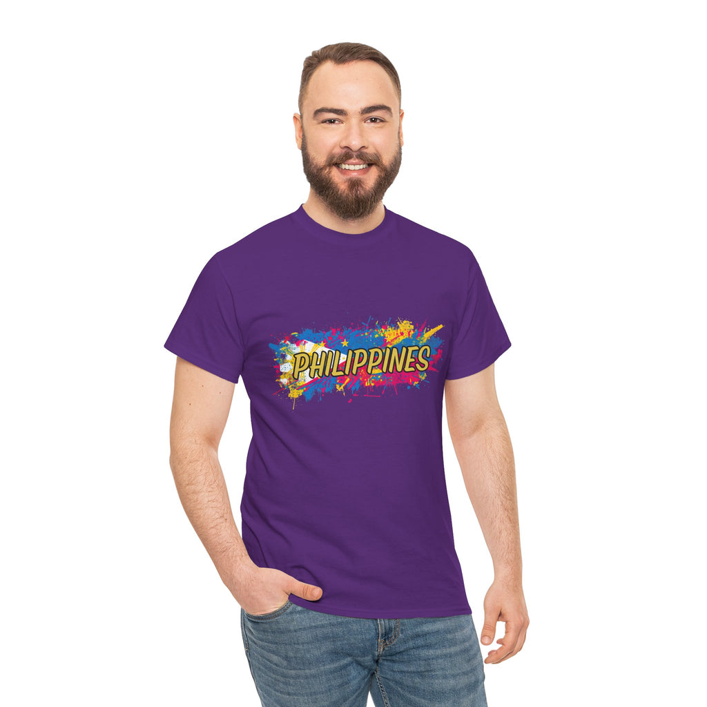 Philippines Color Splash T‑Shirt — Vibrant Filipino Pride Tee
