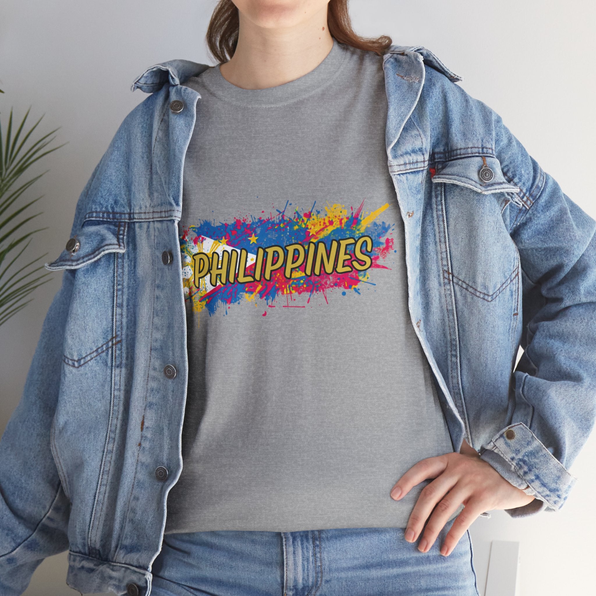 Philippines Color Splash T‑Shirt — Vibrant Filipino Pride Tee