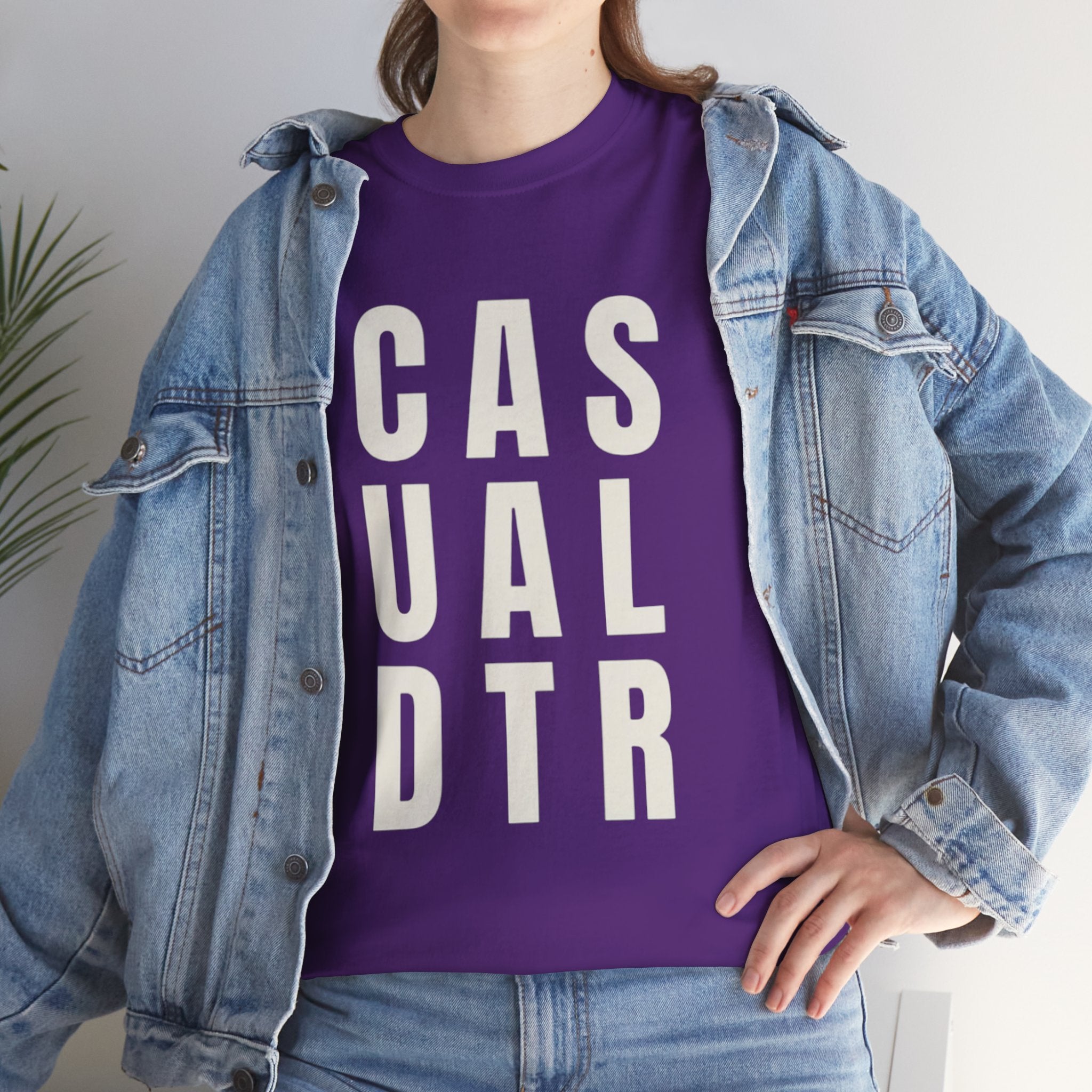 Casual Detour Graphic Tee — Vertical Text Black T‑Shirt