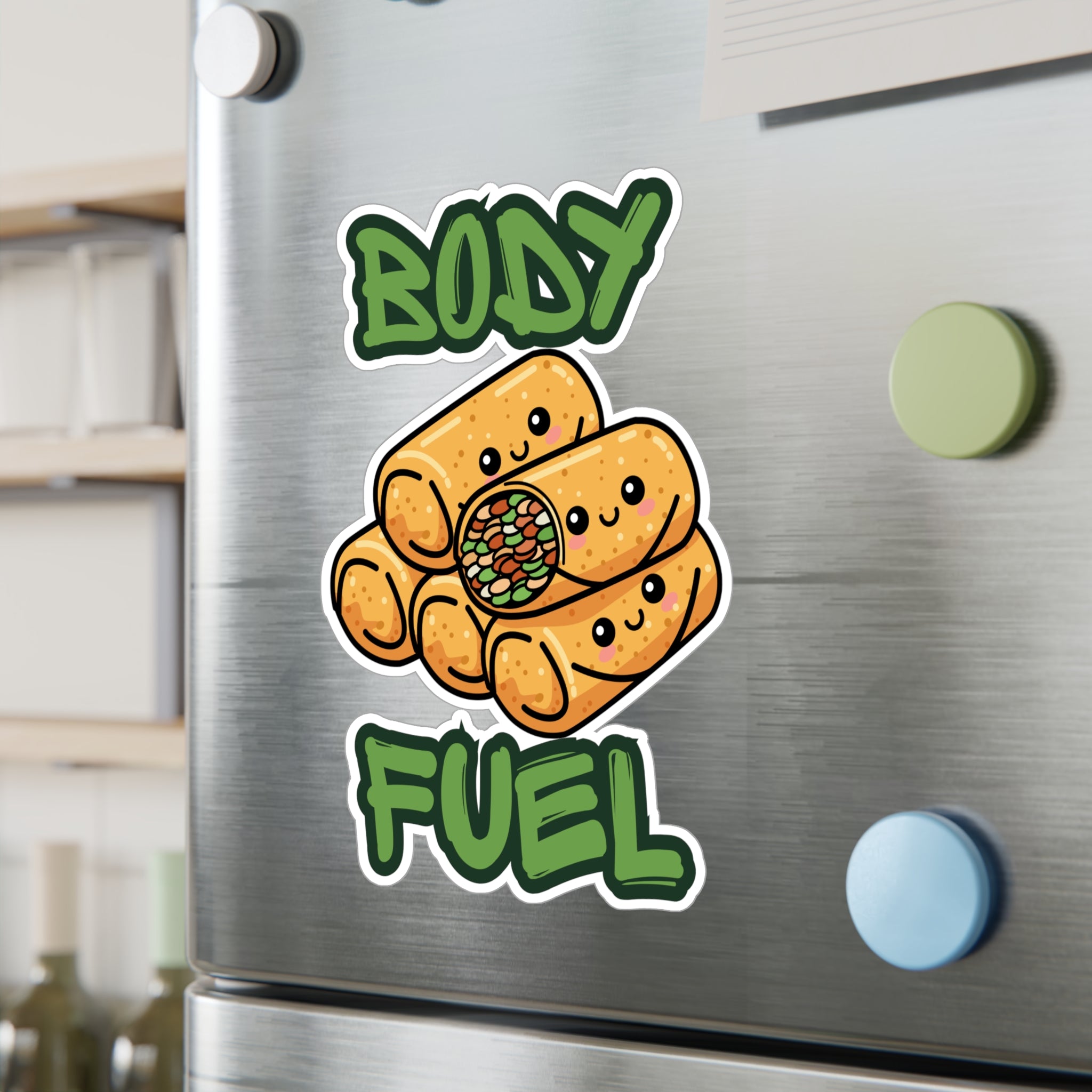 Cute Lumpia Stack Vinyl Sticker – Kawaii Philippines,  Pinoy, filipino,Food Kiss-Cut Decal