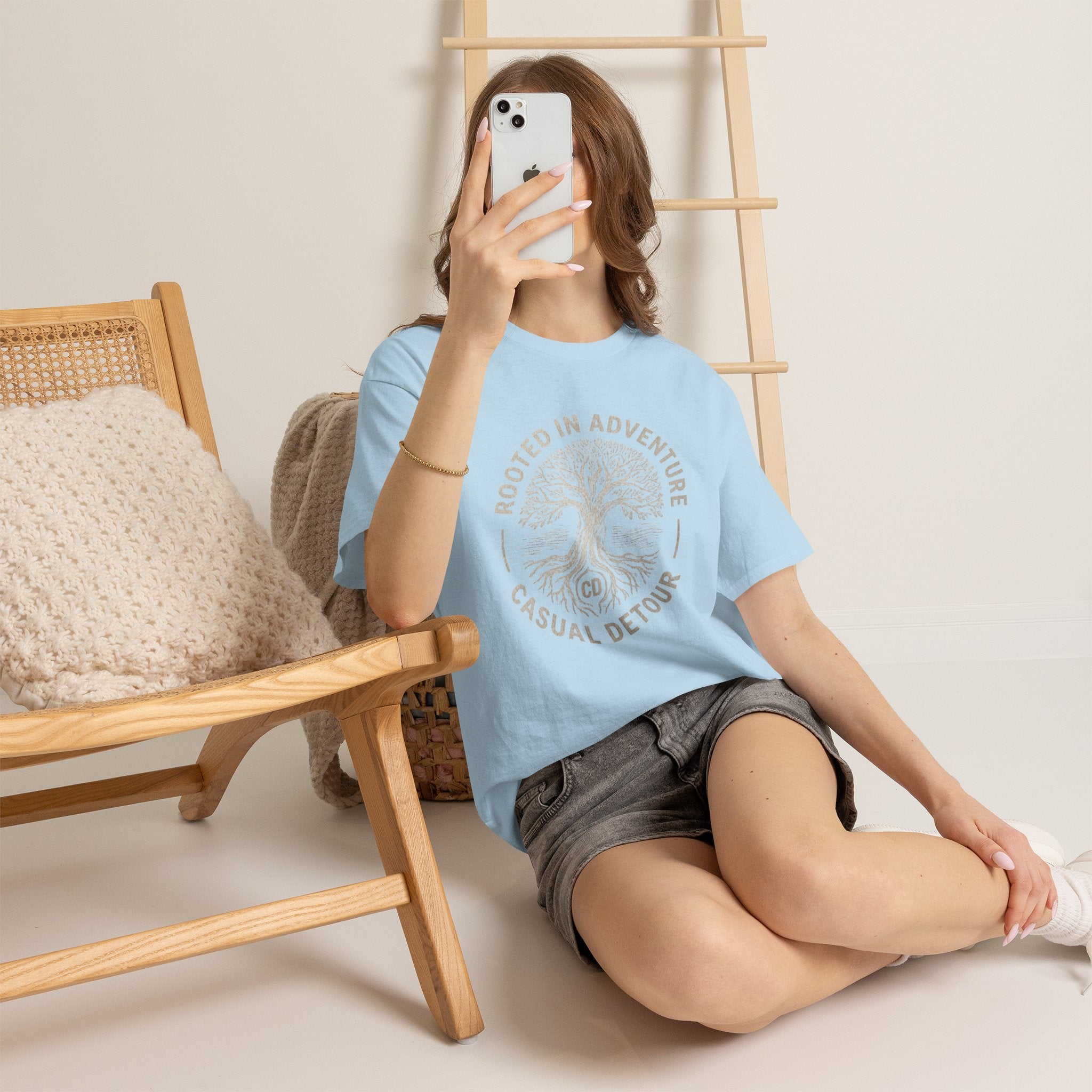 Adventure Tree T‑Shirt — "Rooted in Adventure, Casual Detour" Outdoor Graphic Tee