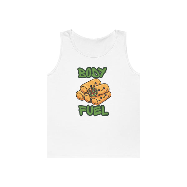Body Fuel lumpia Tank Top — Funny Food Graphic Fitness Tank