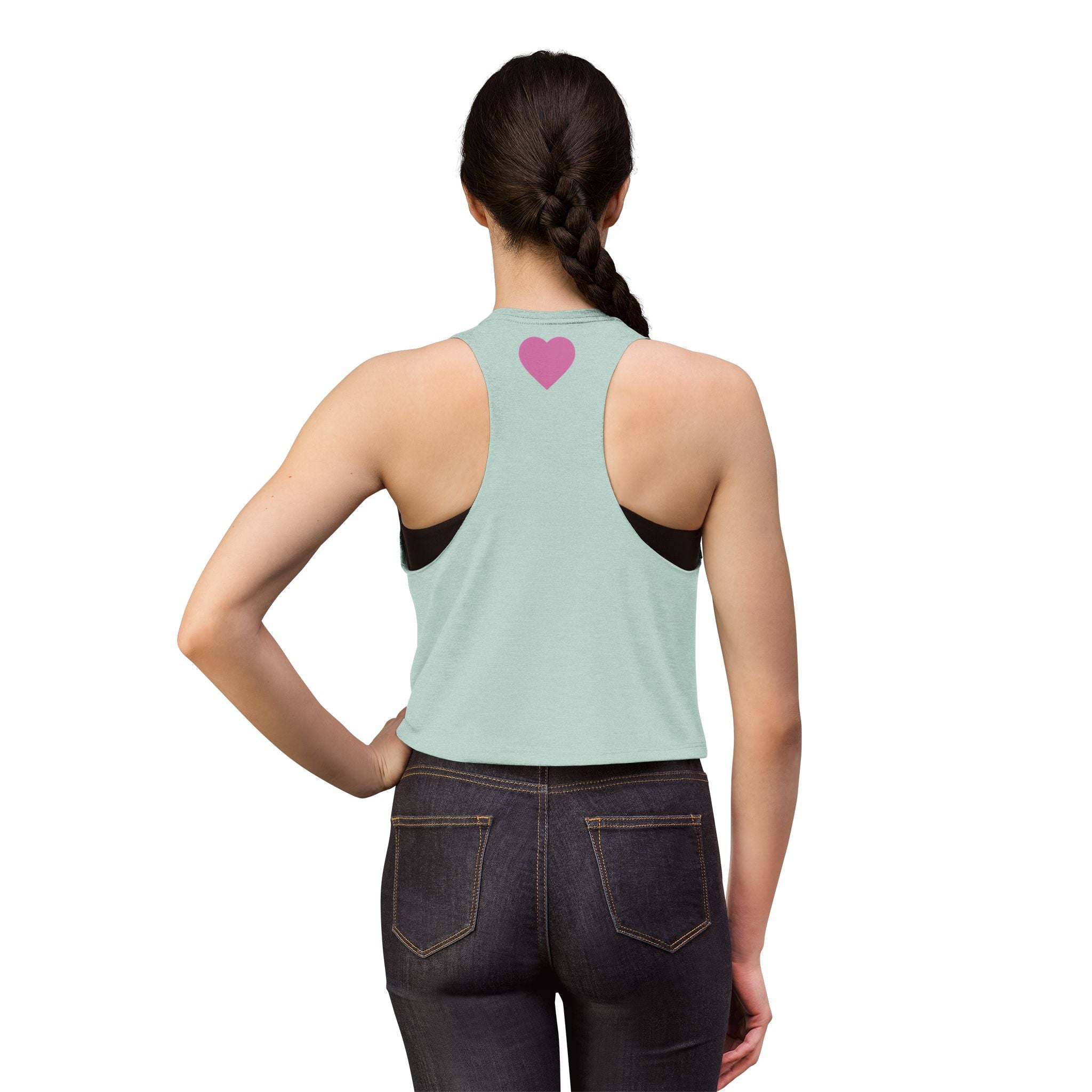 Mommy's Village Floral Crop Top — Mom Gift Mother's Day Shirt