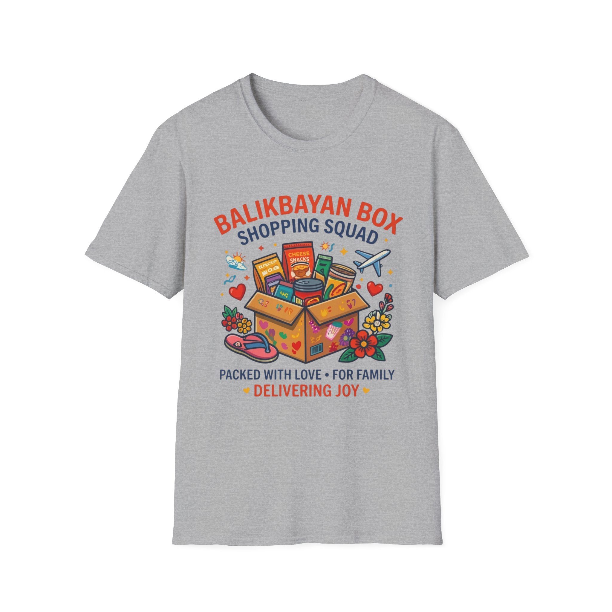 Balikbayan Box T-Shirt — "Balikbayan Box Shopping Squad" Filipino Care Package Tee