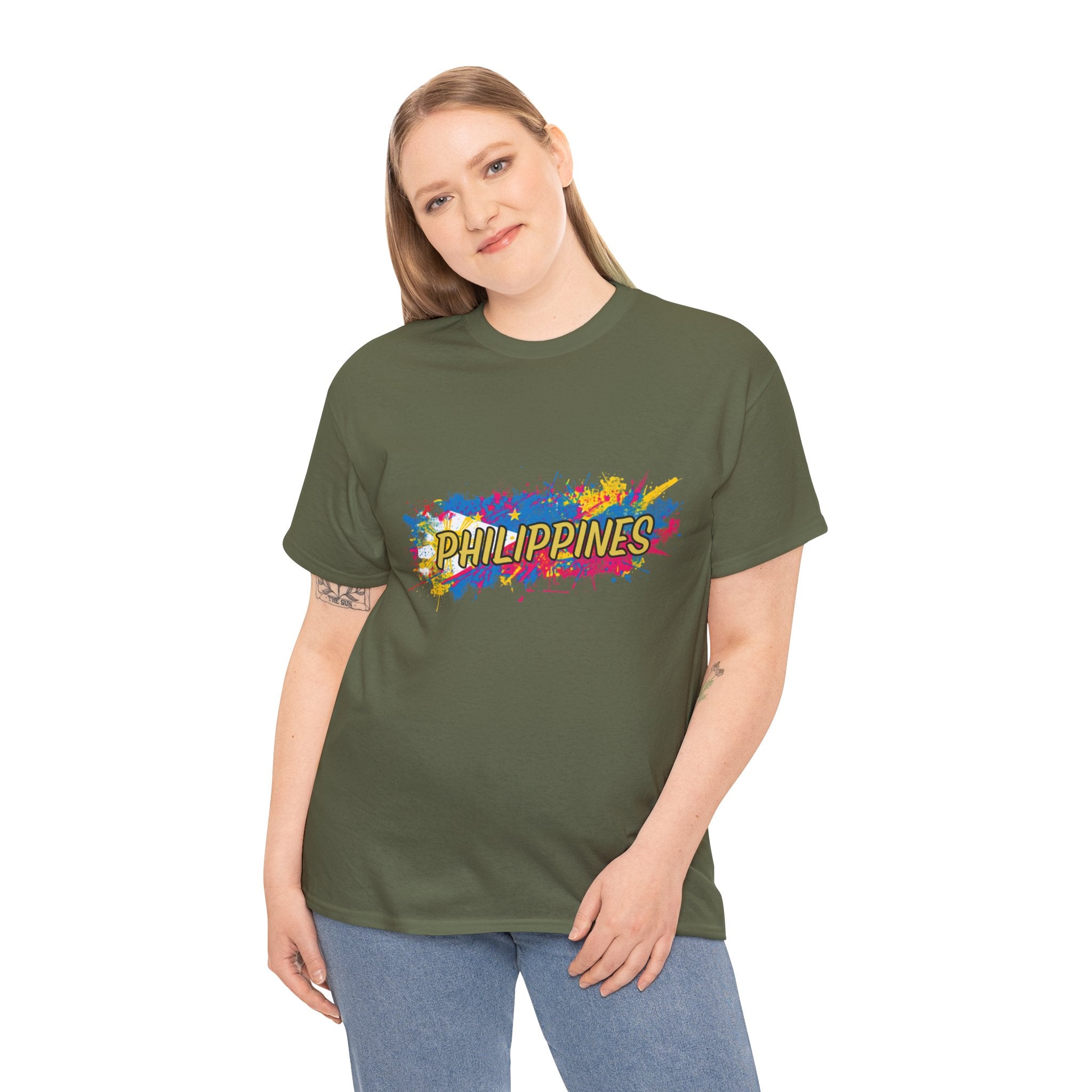 Philippines Color Splash T‑Shirt — Vibrant Filipino Pride Tee