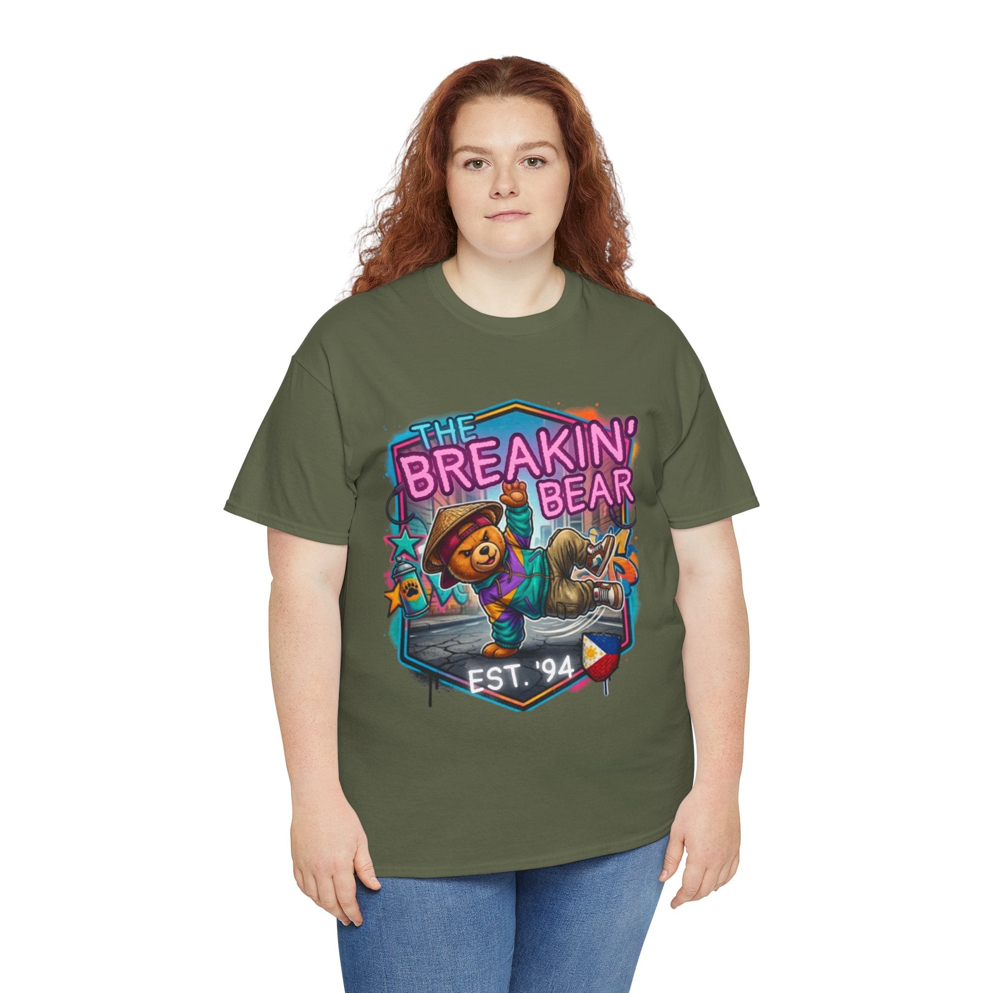 Breakin' Bear Graphic Tee — 'The Breakin' Bear' Est. '94 Retro Streetwear Filipino
