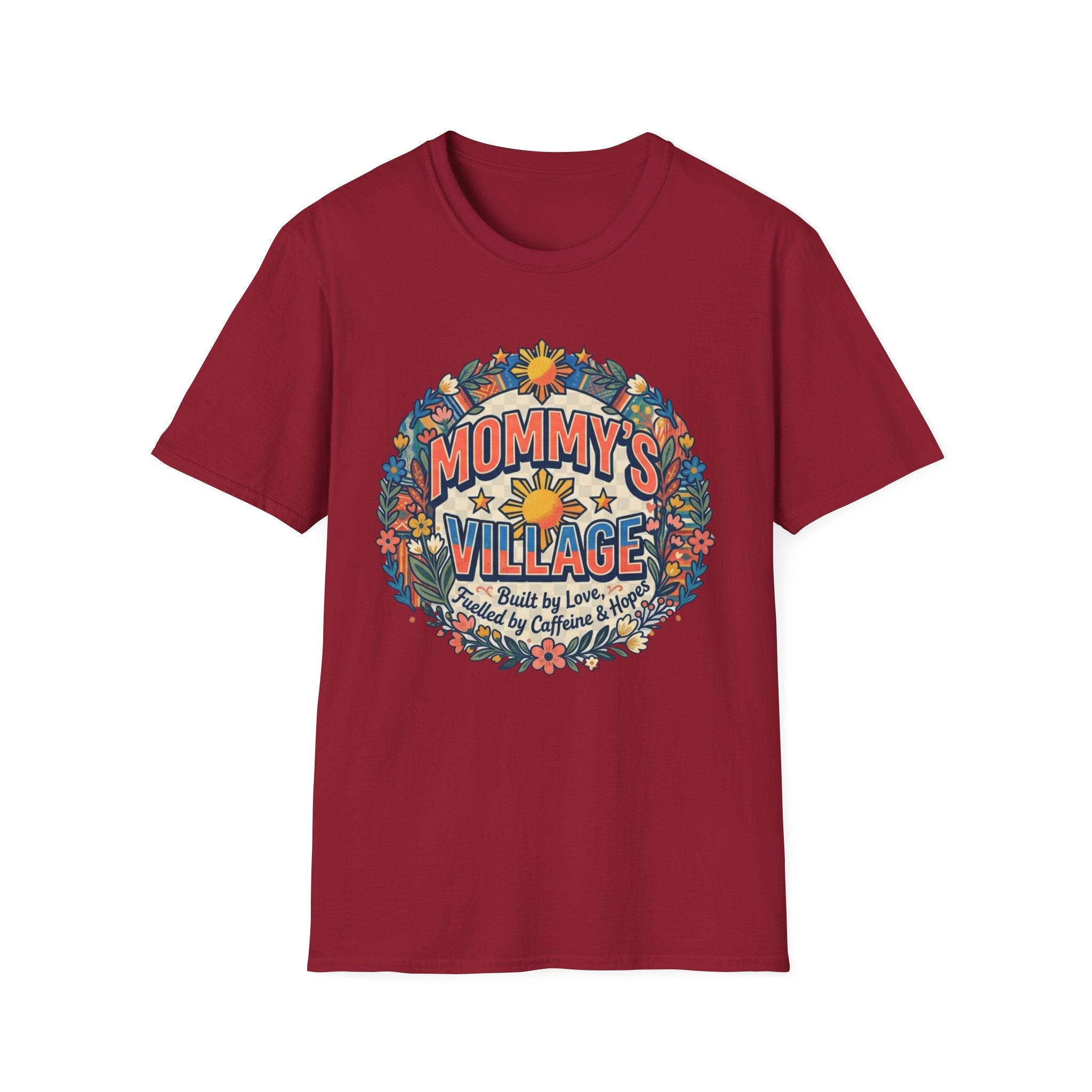 Mommy's Village T-Shirt — Philippines Sun Floral Mommy's Village Tee