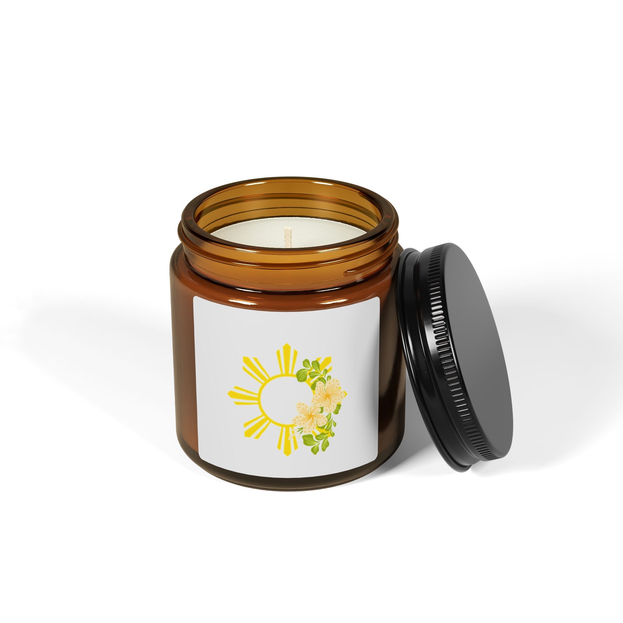 Amber Jar Soy Candle — Scent) filipino, pinoy, Phillipines sun