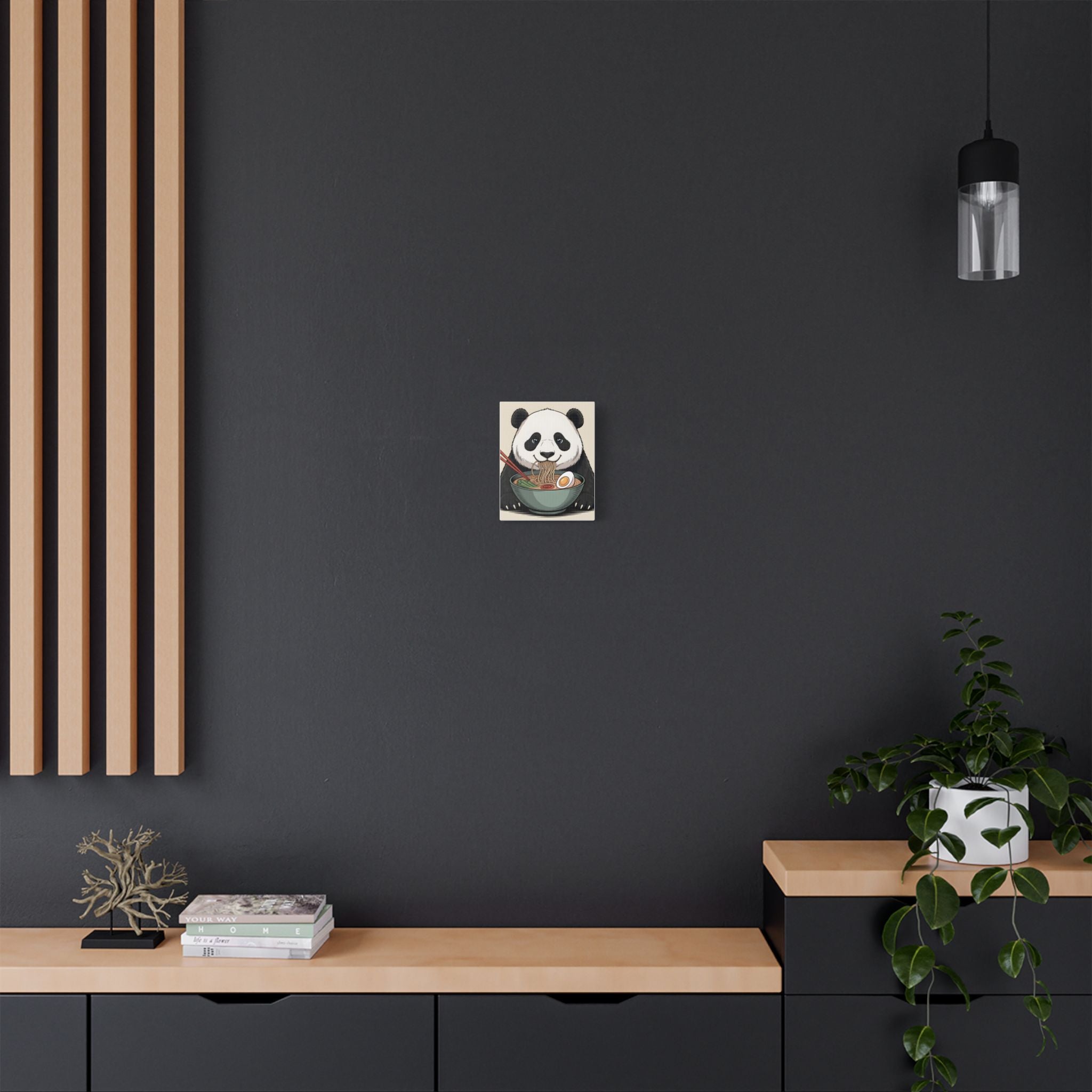 Panda Ramen Canvas Print