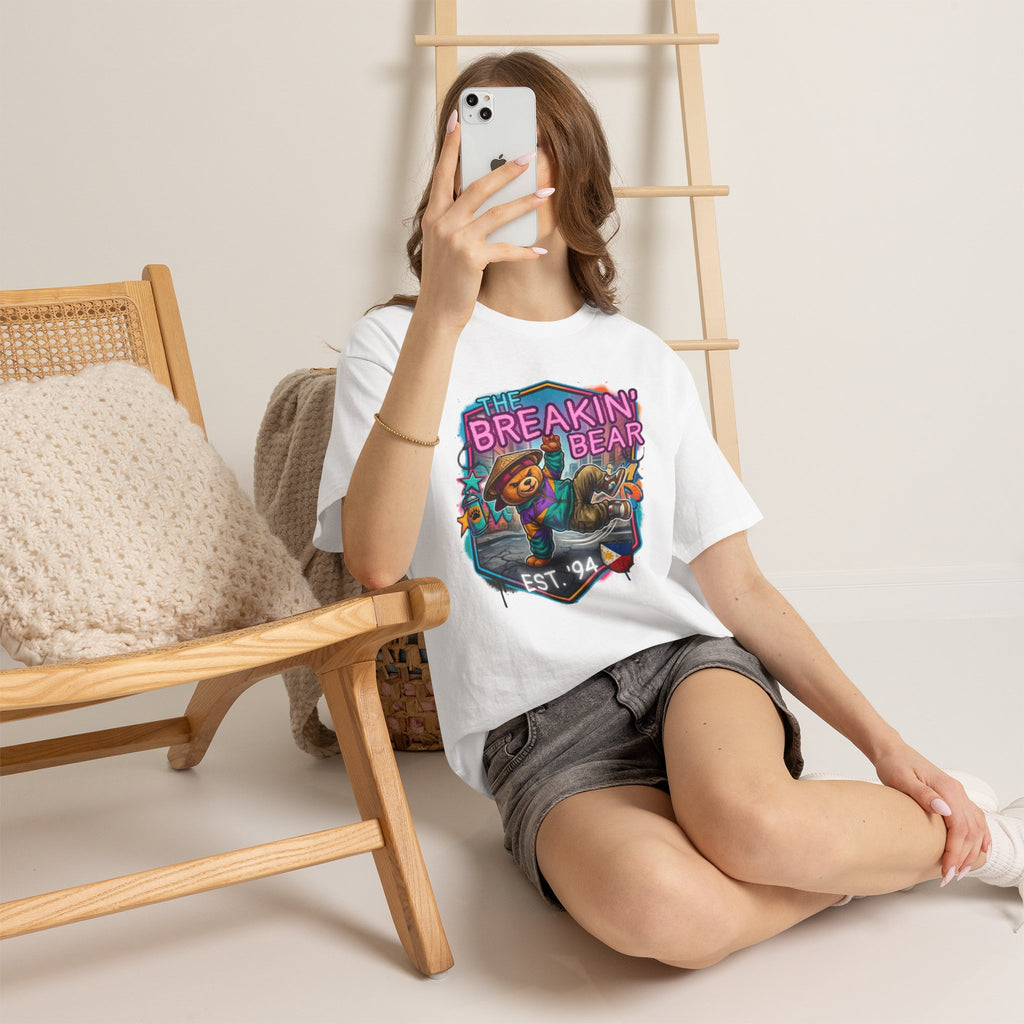 Breakin' Bear Graphic Tee — 'The Breakin' Bear' Est. '94 Retro Streetwear Filipino