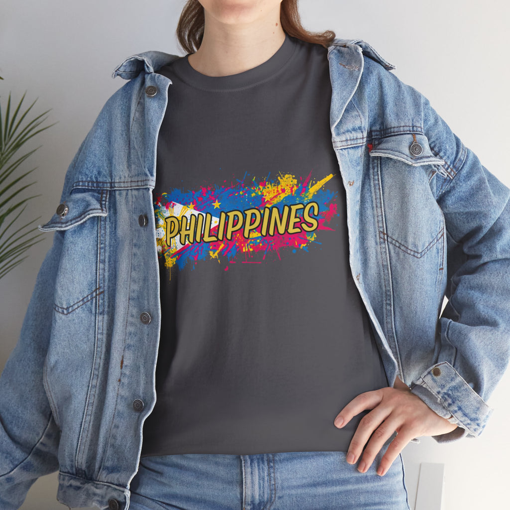 Philippines Color Splash T‑Shirt — Vibrant Filipino Pride Tee