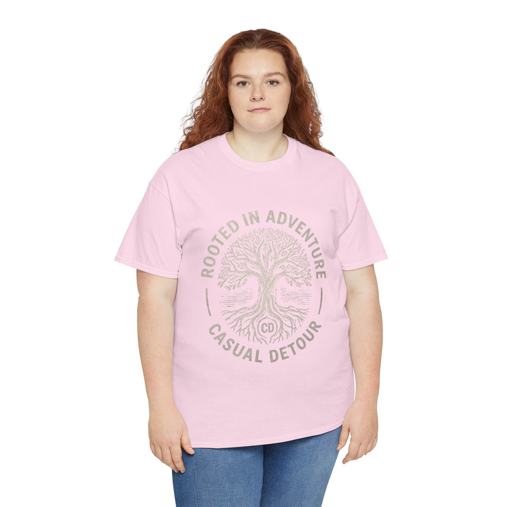 Adventure Tree T‑Shirt — "Rooted in Adventure, Casual Detour" Outdoor Graphic Tee