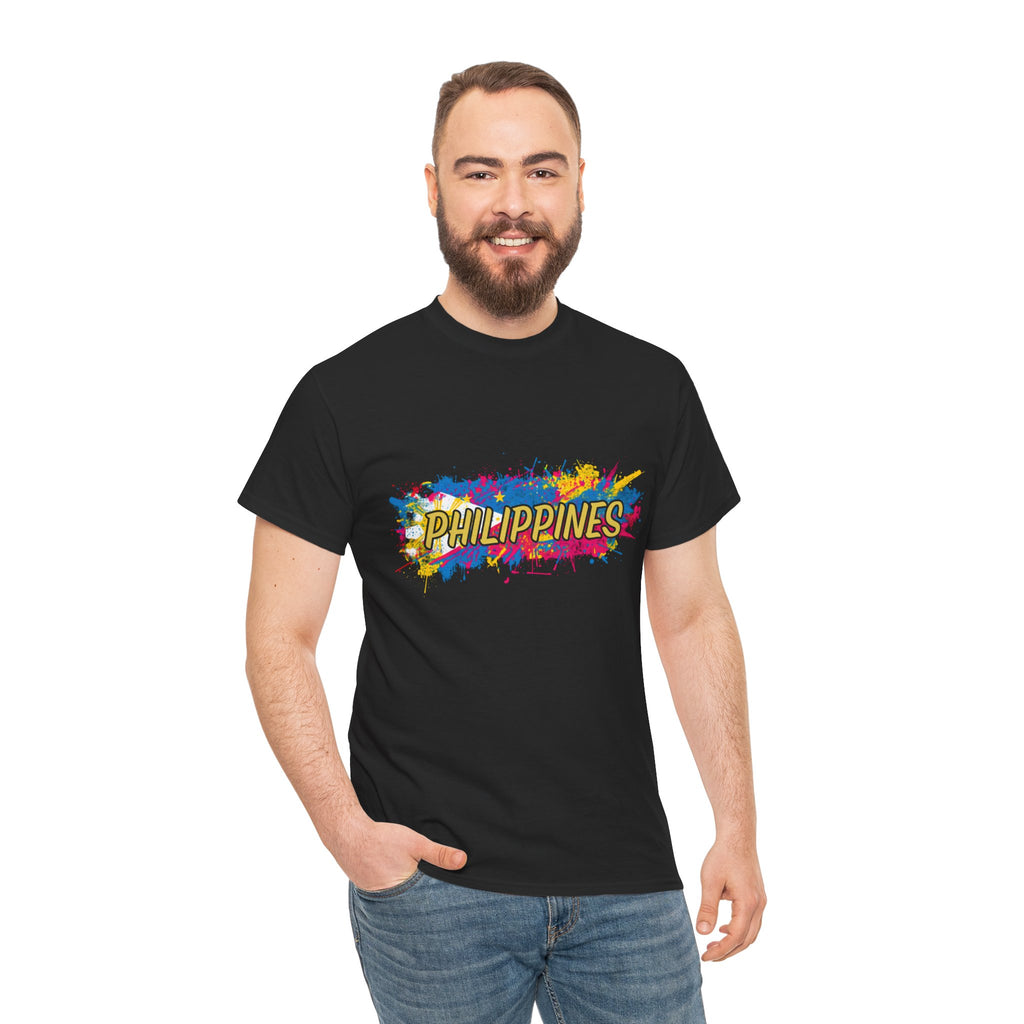 Philippines Color Splash T‑Shirt — Vibrant Filipino Pride Tee