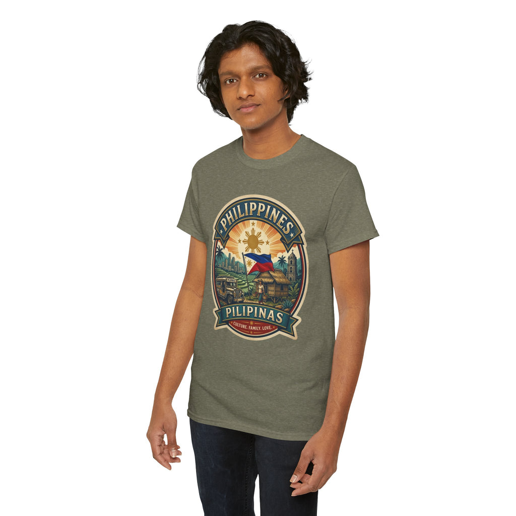 Philippines Vintage Badge T-Shirt – Filipino Pride Travel Tee