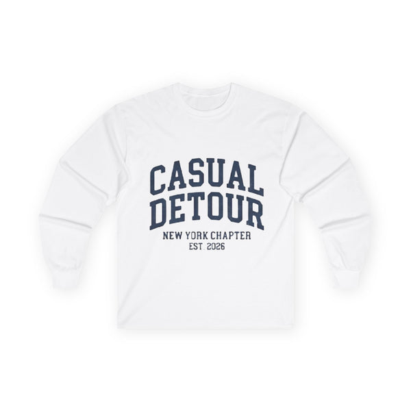 Casual Detour Long Sleeve Tee — New York Chapter Graphic Shirt