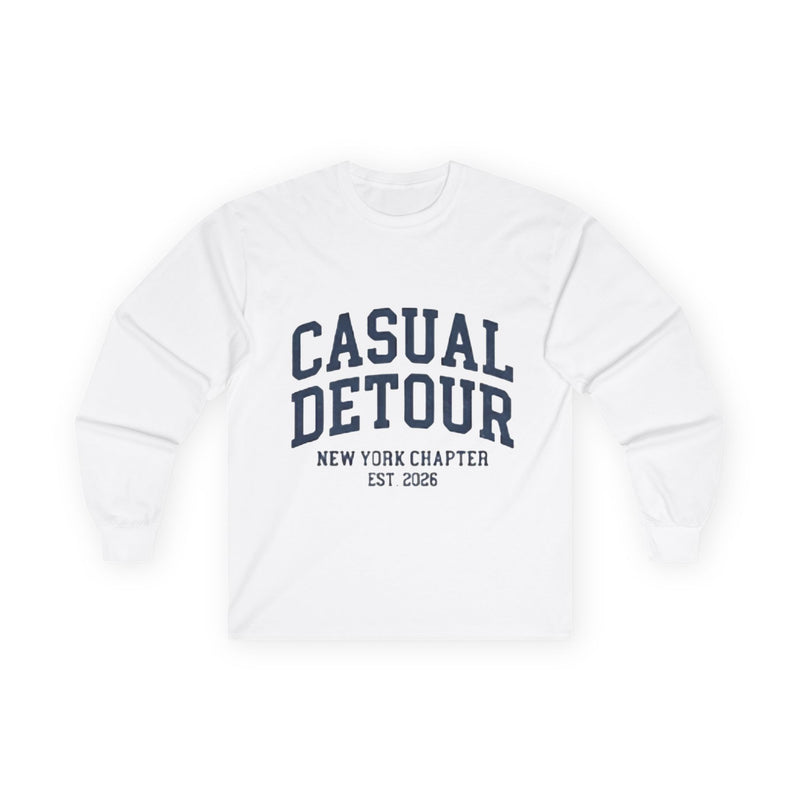 Casual Detour Long Sleeve Tee — New York Chapter Graphic Shirt