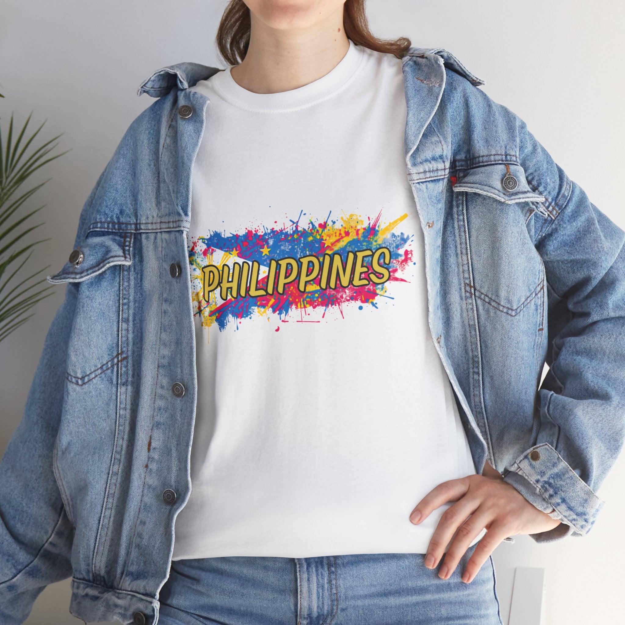 Philippines Color Splash T‑Shirt — Vibrant Filipino Pride Tee
