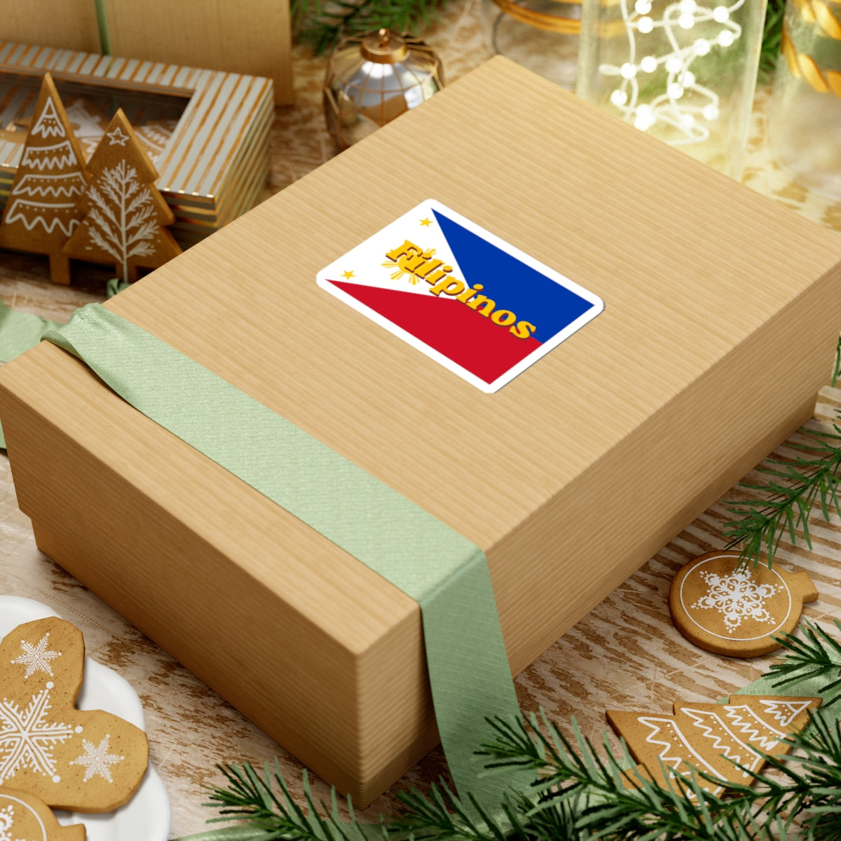 Filipinos Flag Sticker — Filipino, Phillipines, ,  Pride Kiss-Cut Decal