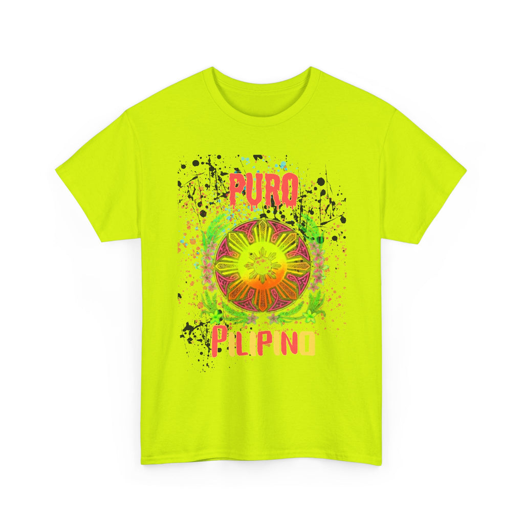 Puro Pilipino Graphic Tee — Vibrant Filipino Pride Floral Design