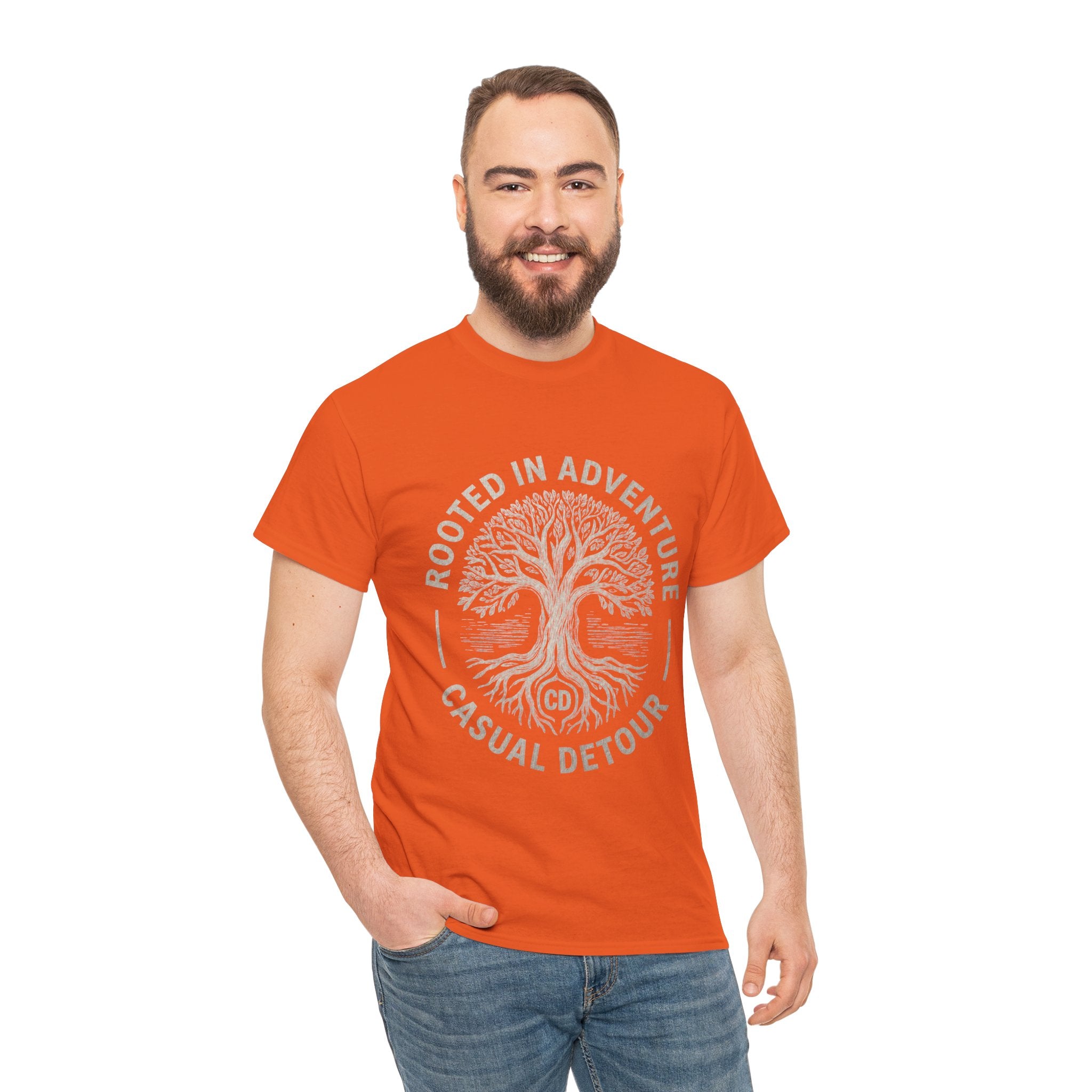 Adventure Tree T‑Shirt — "Rooted in Adventure, Casual Detour" Outdoor Graphic Tee