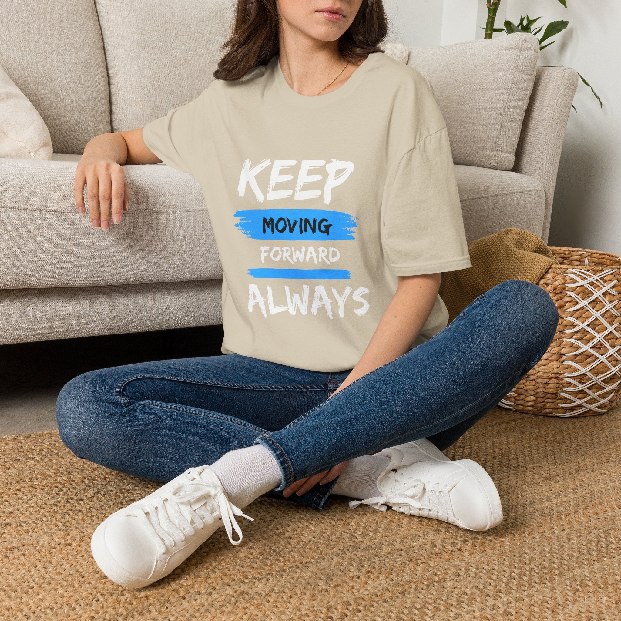 Keep Moving Forward Always T-Shirt — Motivational Inspirational Tee