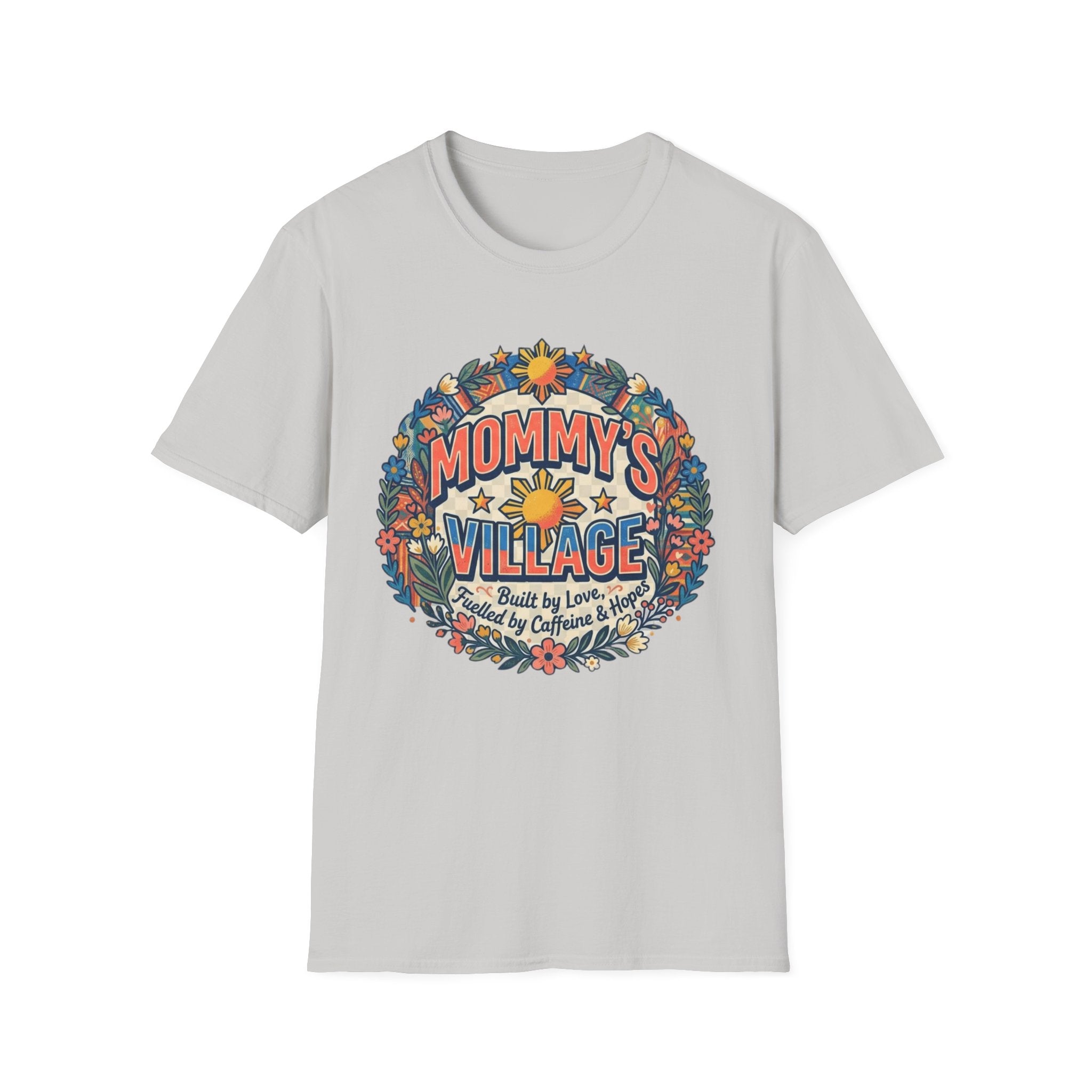 Mommy's Village T-Shirt — Philippines Sun Floral Mommy's Village Tee