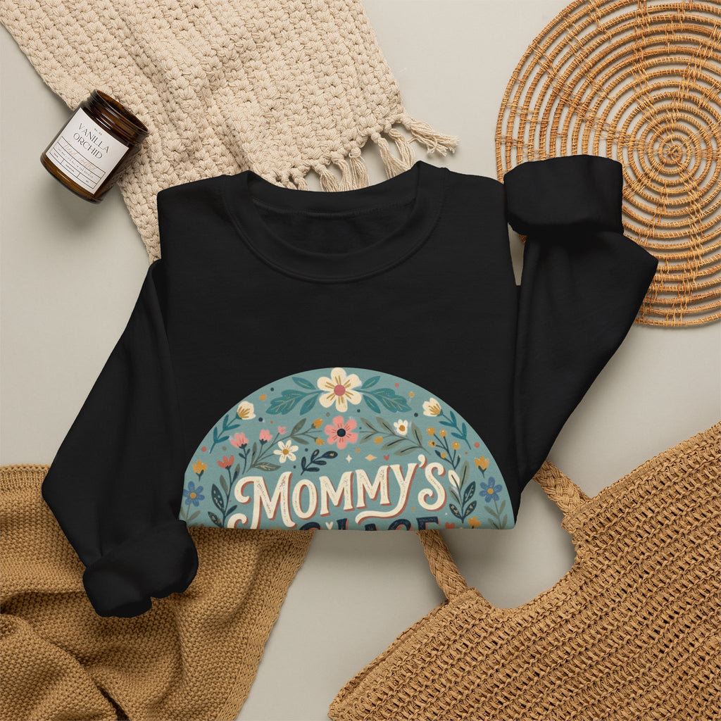 Mommy's Village Floral Crewneck Sweatshirt — Mom Life Cozy Pullover