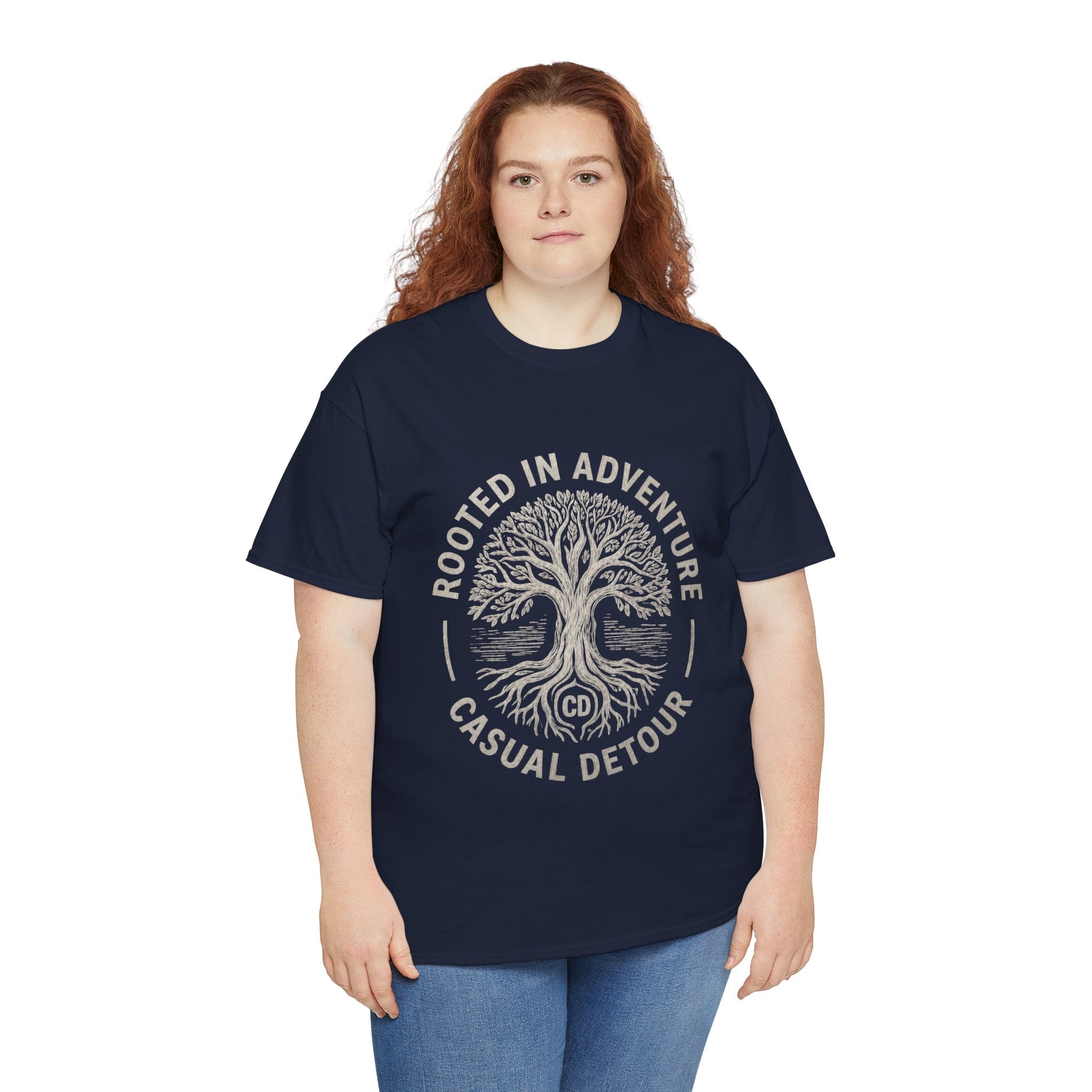 Adventure Tree T‑Shirt — "Rooted in Adventure, Casual Detour" Outdoor Graphic Tee