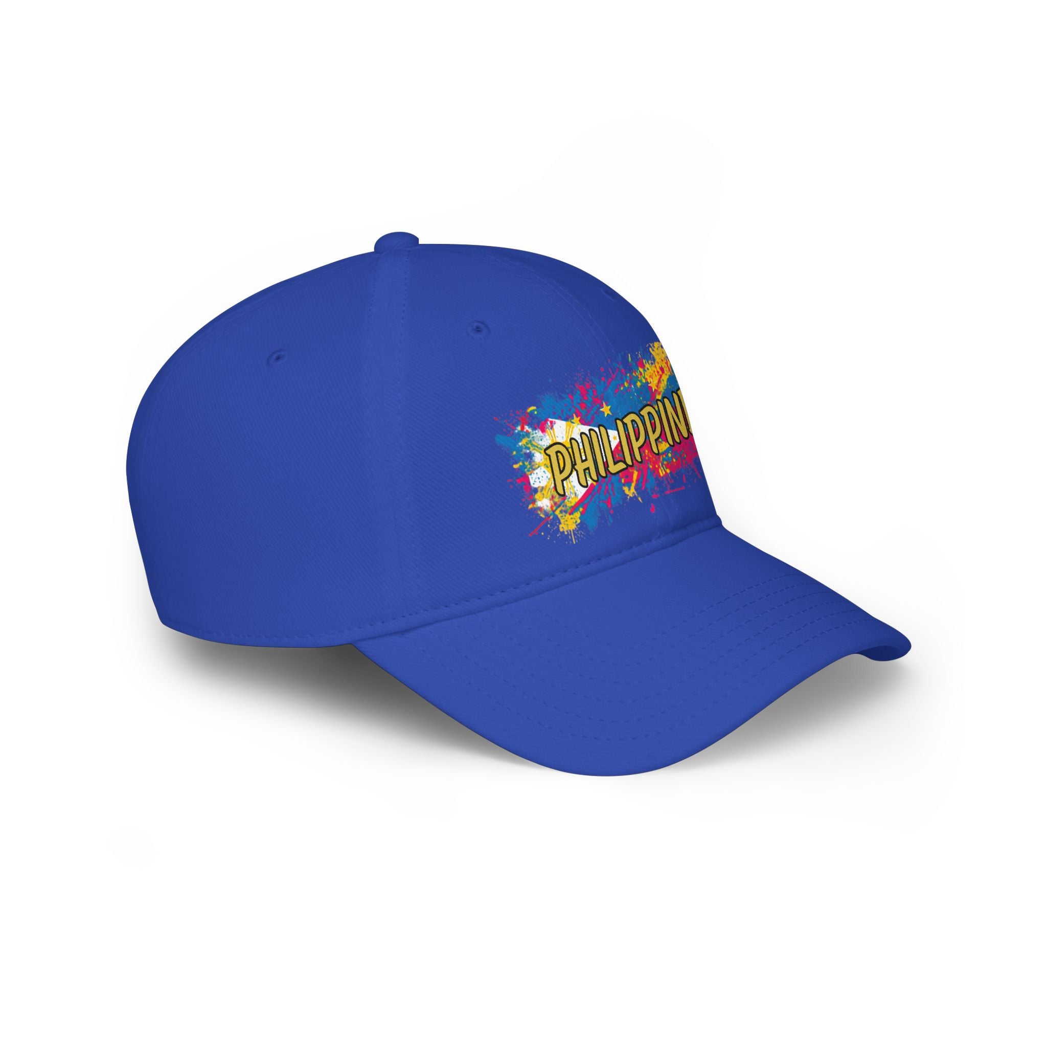 Philippines Paint Splash Baseball Cap — Colorful Filipino Pride Hat