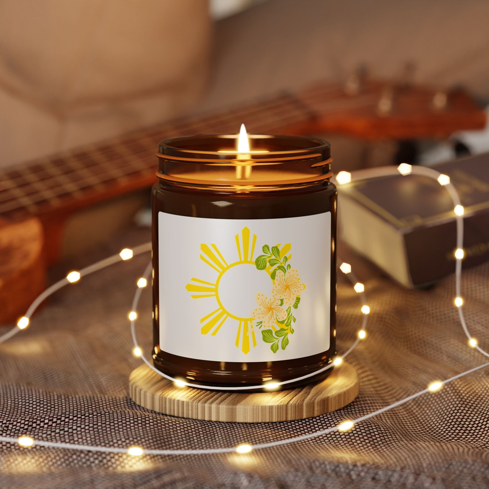 Amber Jar Soy Candle — Scent) filipino, pinoy, Phillipines sun